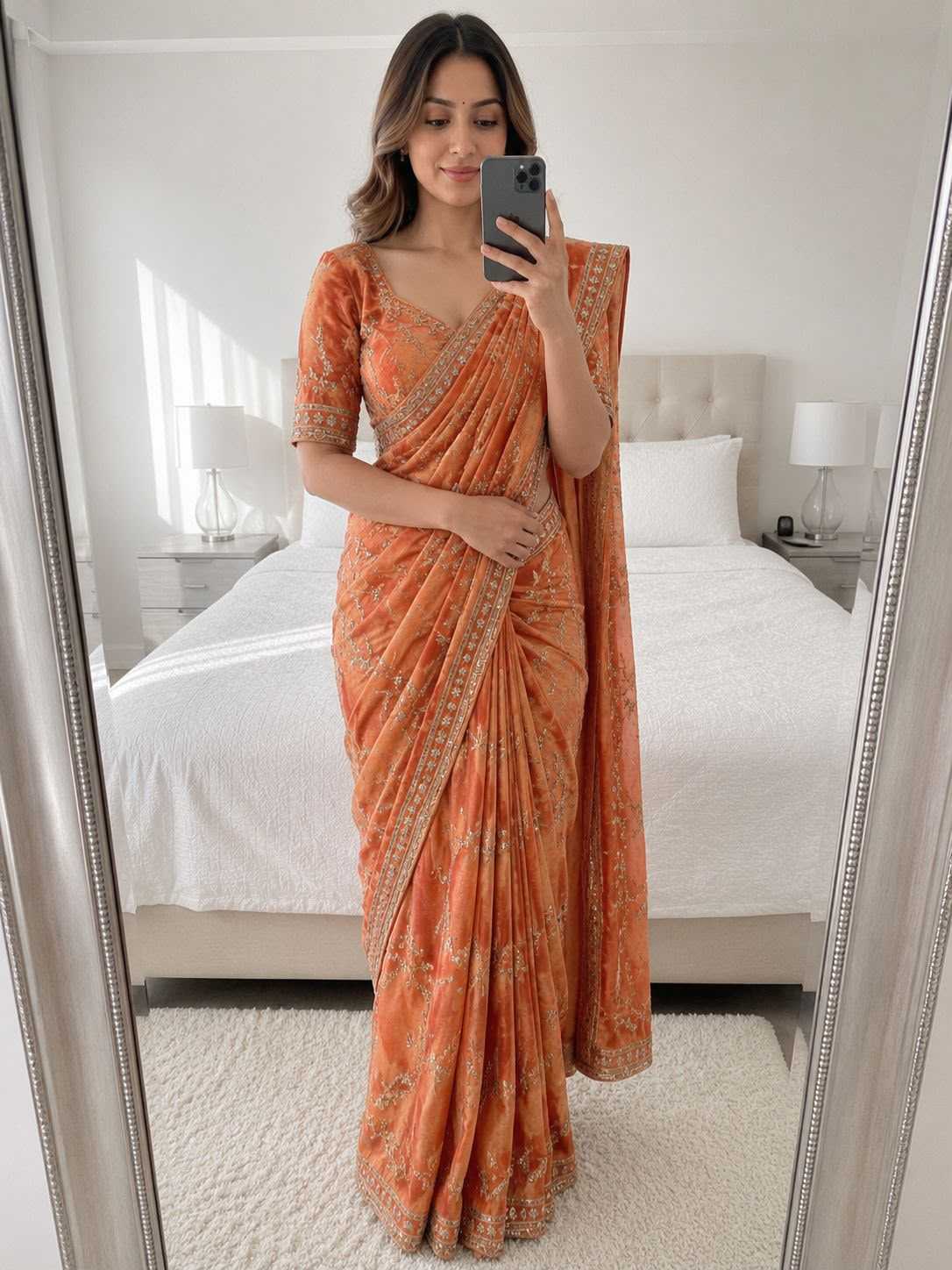 Space Silk Designer Saree