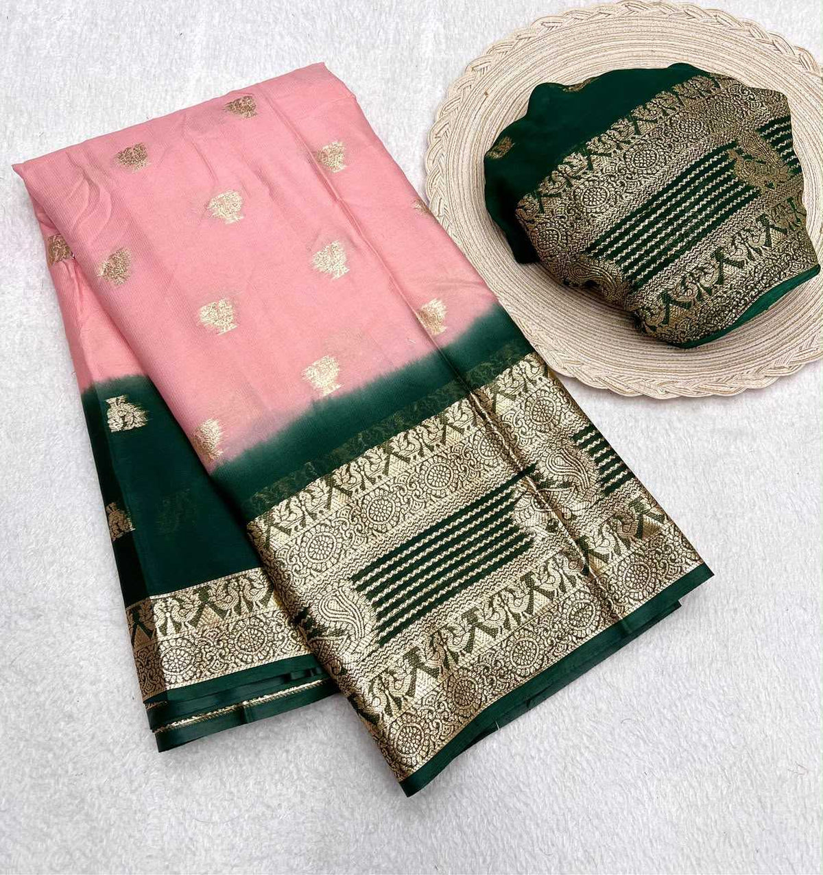 Amaira Premium Georgette Designer Saree in White