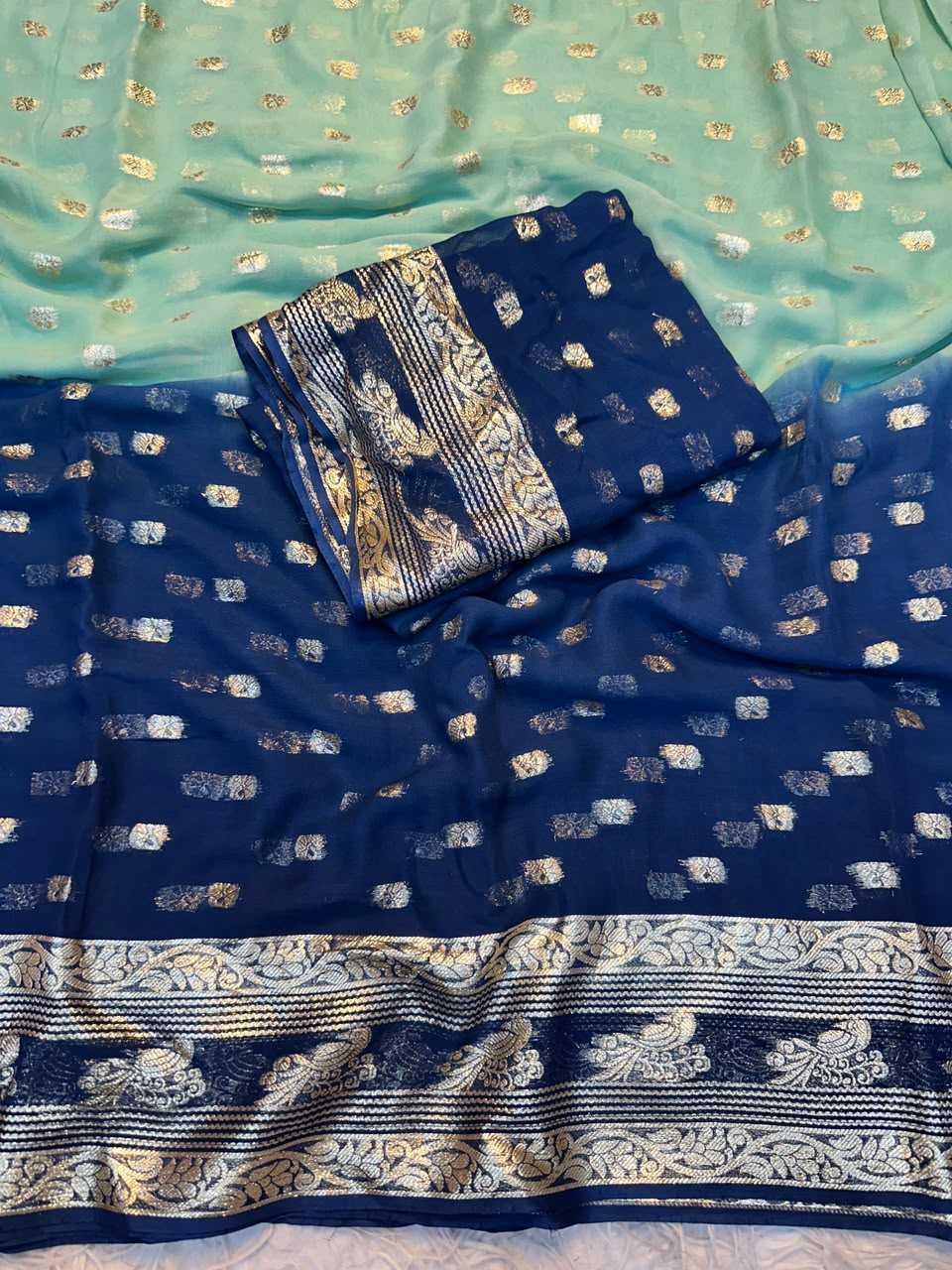 Amaira Premium Georgette Designer Saree in Red