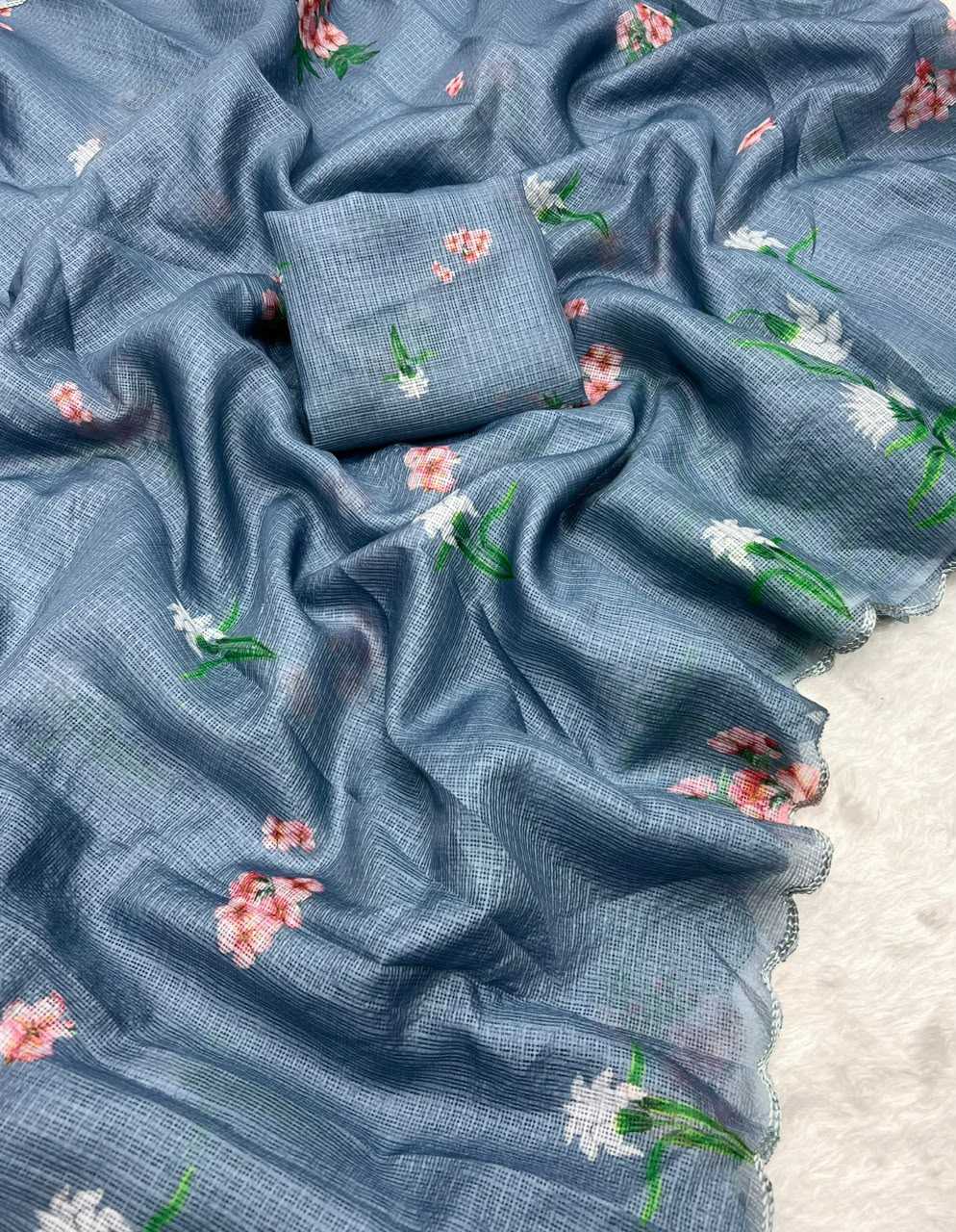 Anvi Kota Silk Kora Saree