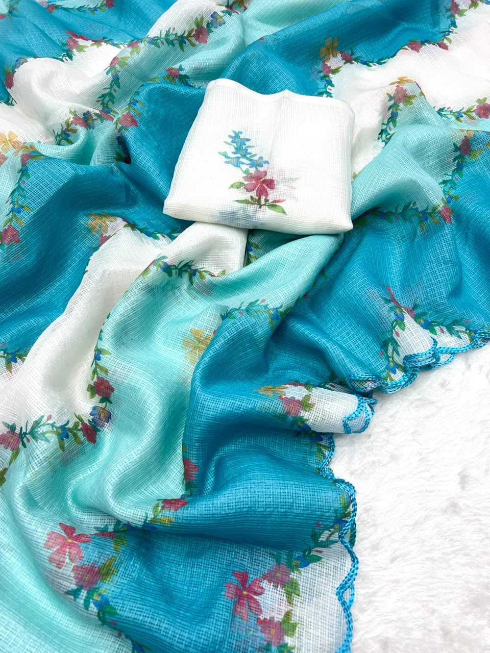 Anvi Kota Silk Kora Saree