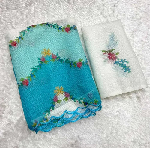 Anvi Kota Silk Kora Saree