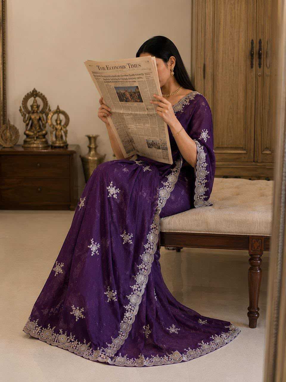 Party Wear Silk Saree