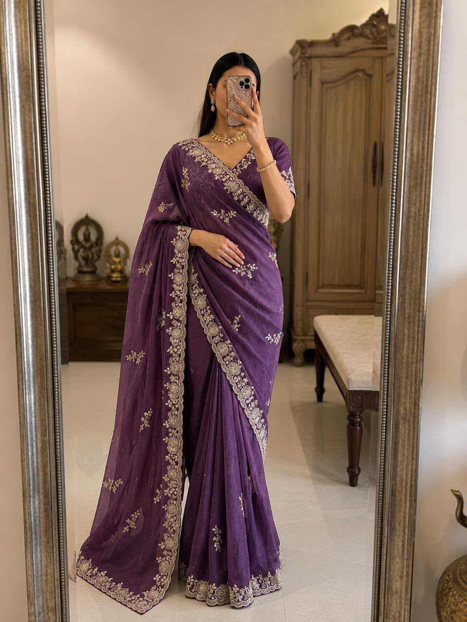 Party Wear Silk Saree