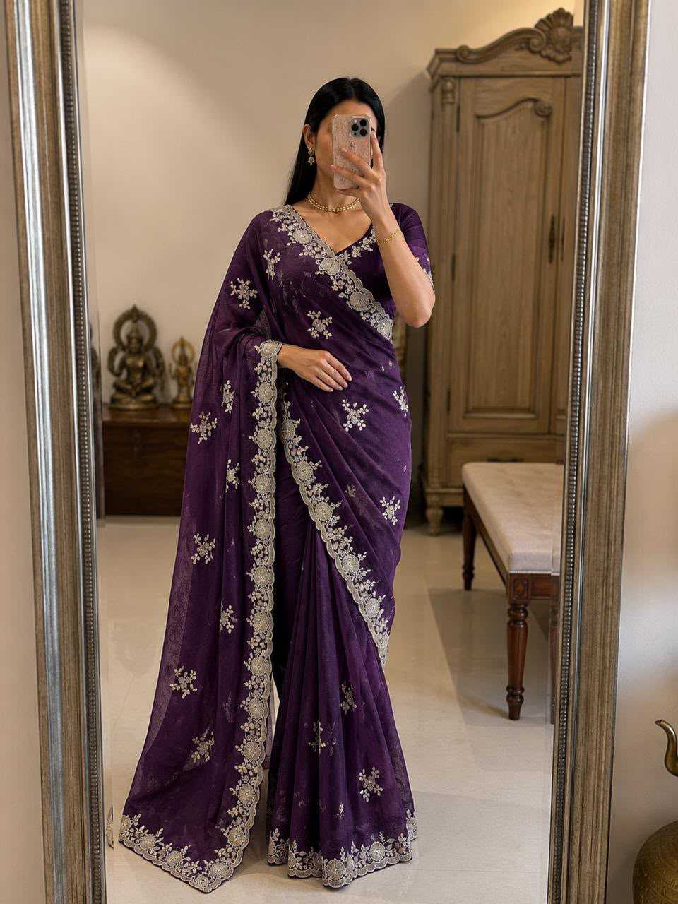 Party Wear Silk Saree