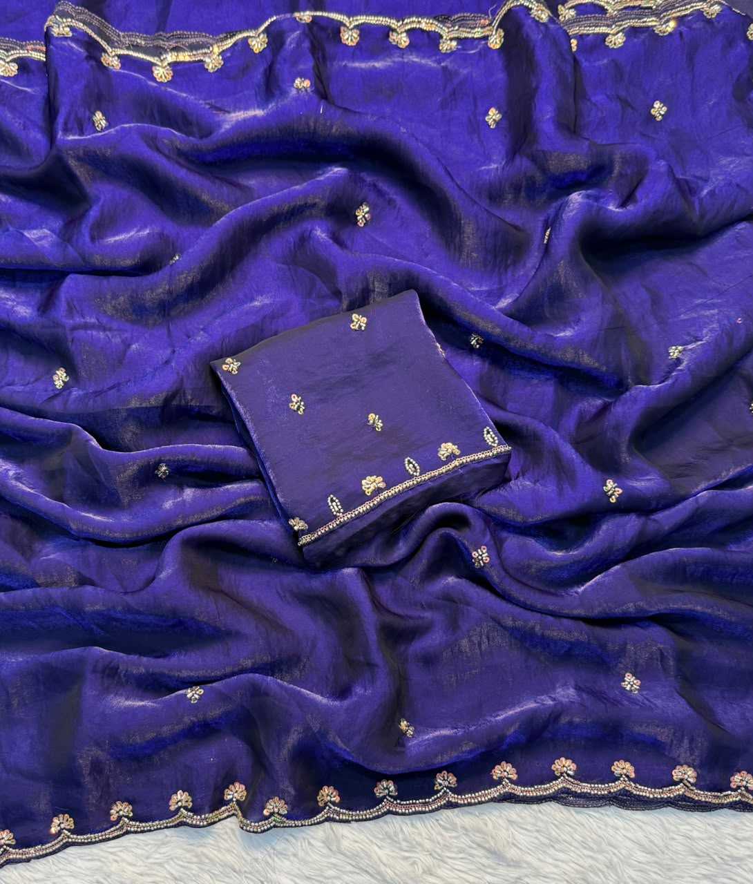 Avani Space Silk Soft Saree in Black