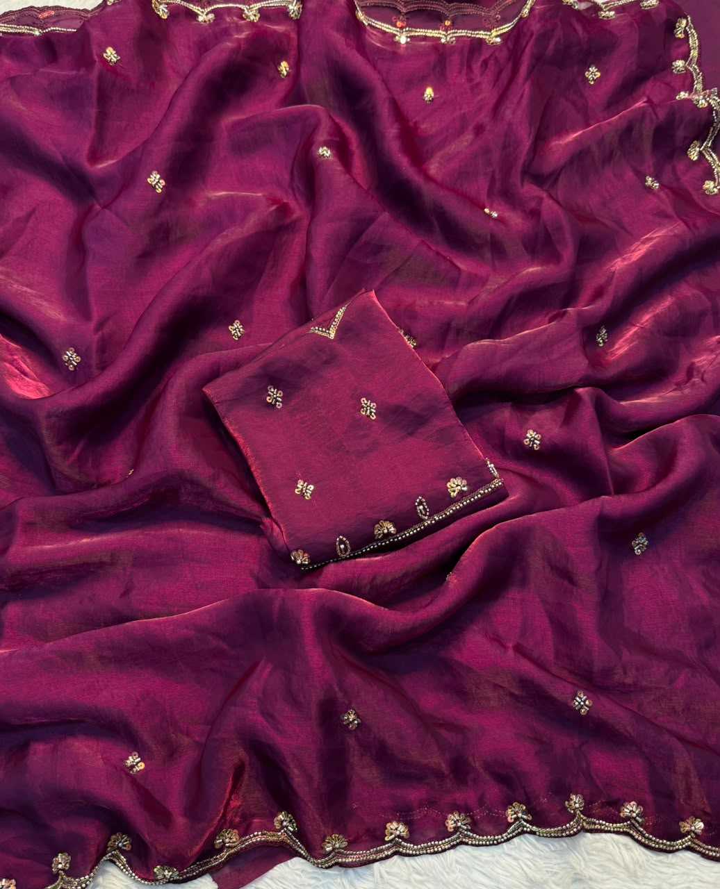Avani Space Silk Soft Saree in Black