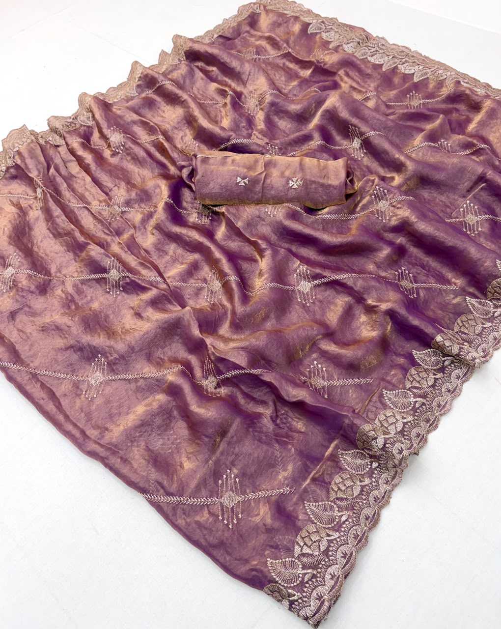 Avantika Space Silk Soft Saree in Lavender