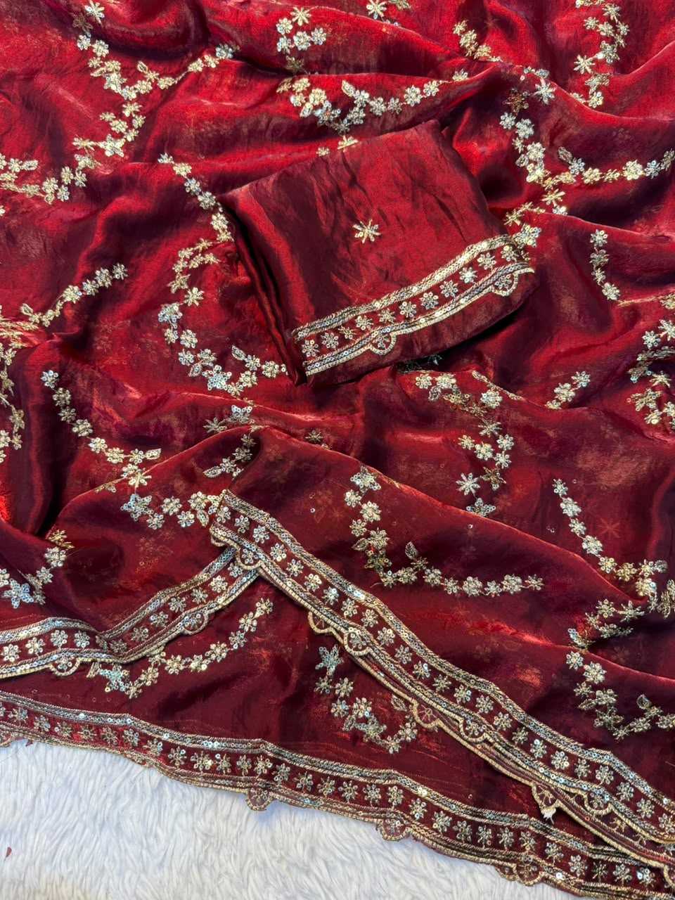 Drishti Space Silk Soft Saree