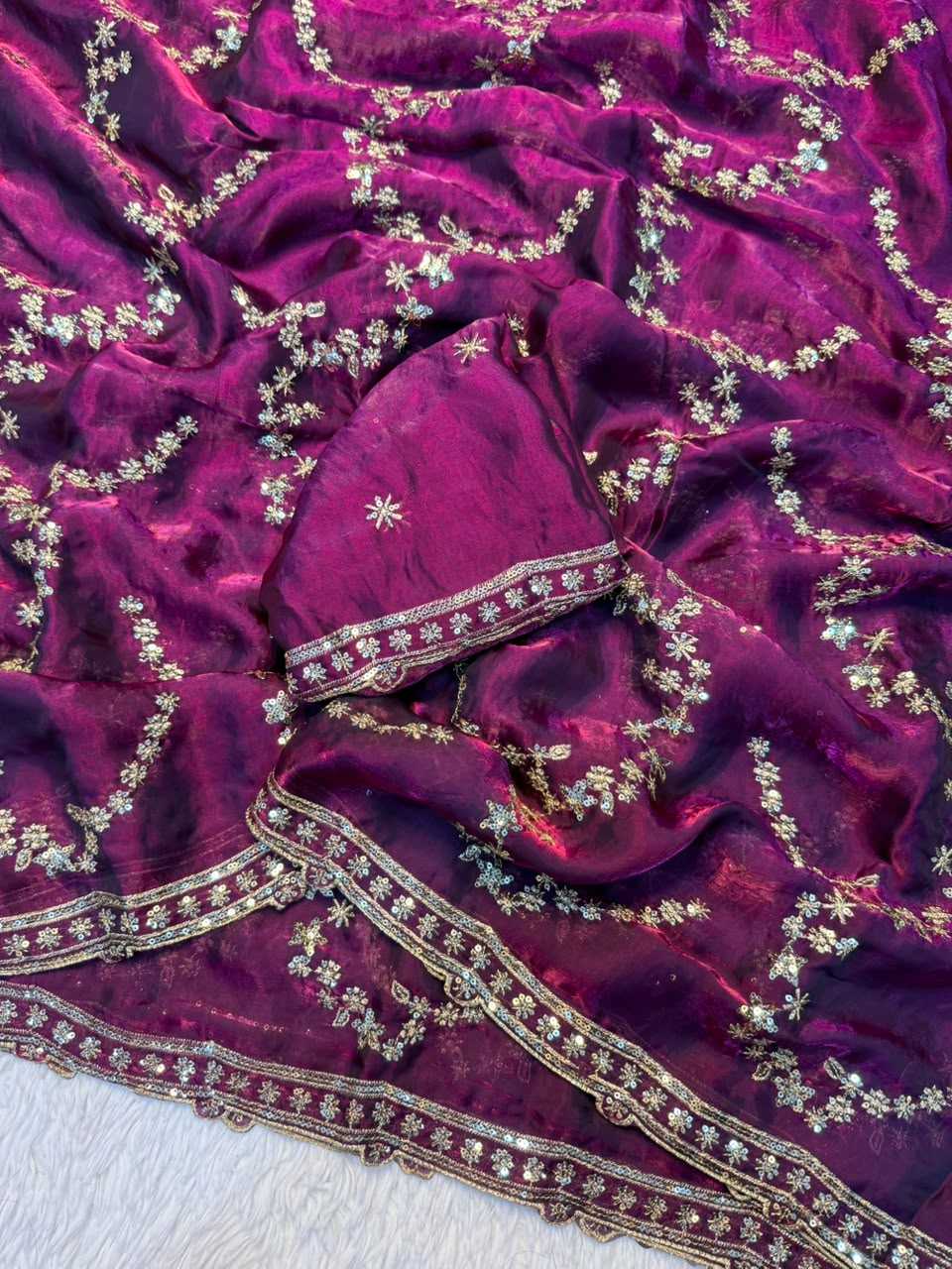 Drishti Space Silk Soft Saree