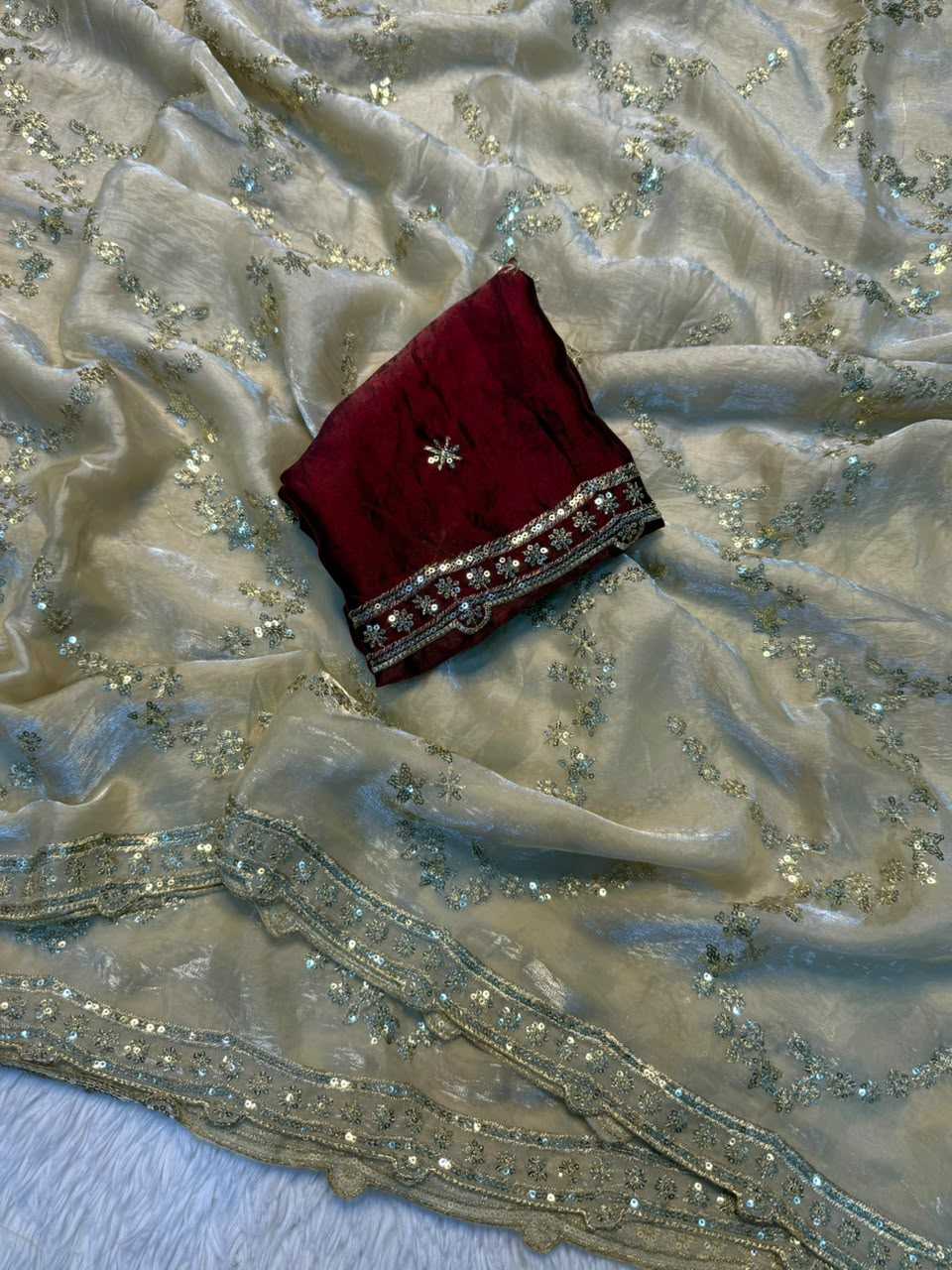 Drishti Space Silk Soft Saree