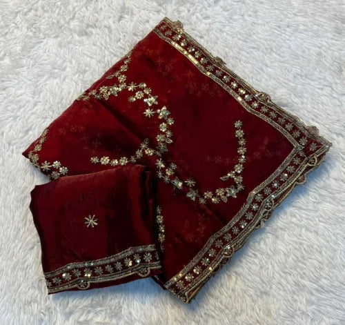 Drishti Space Silk Soft Saree