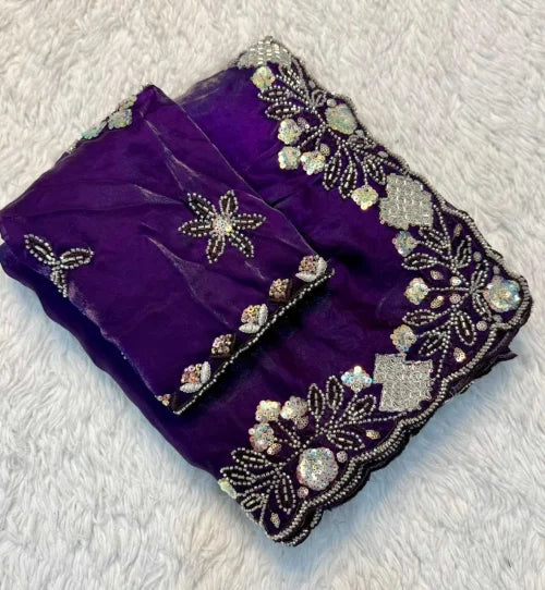 Falguni Space Silk Soft Saree