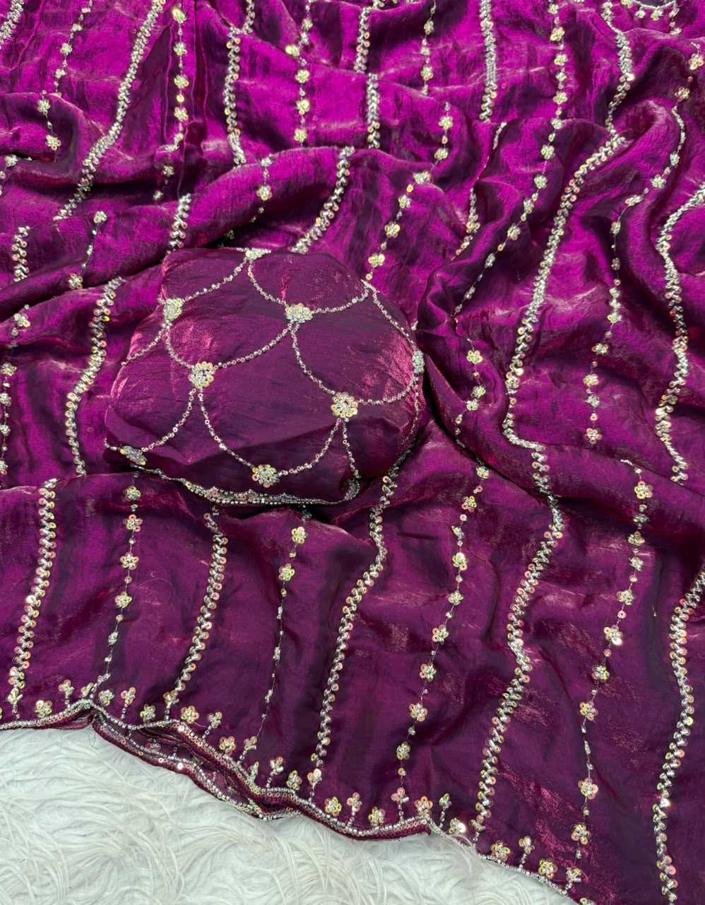 Space Silk Handloom Saree