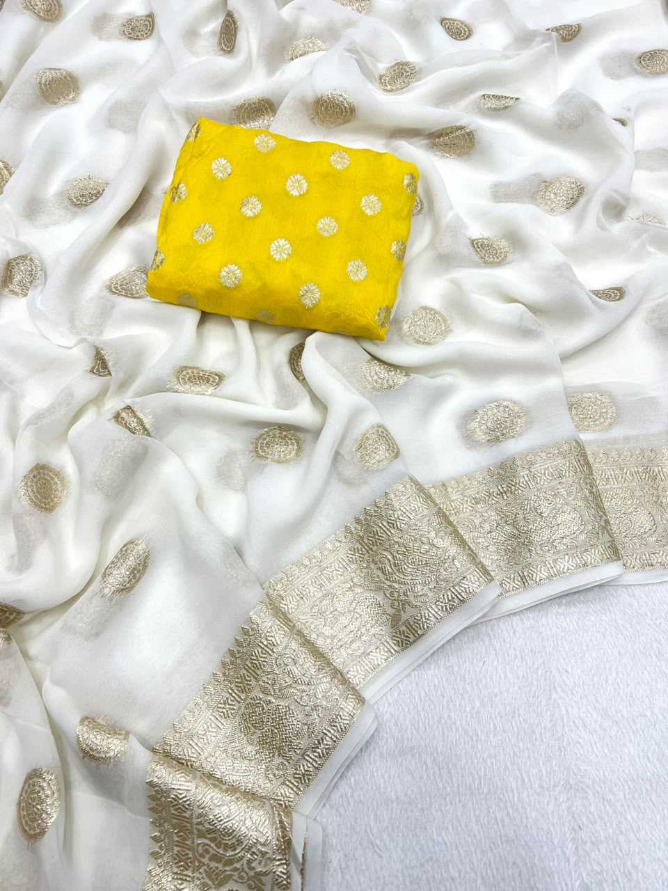 Pure Viscos Georgette Saree
