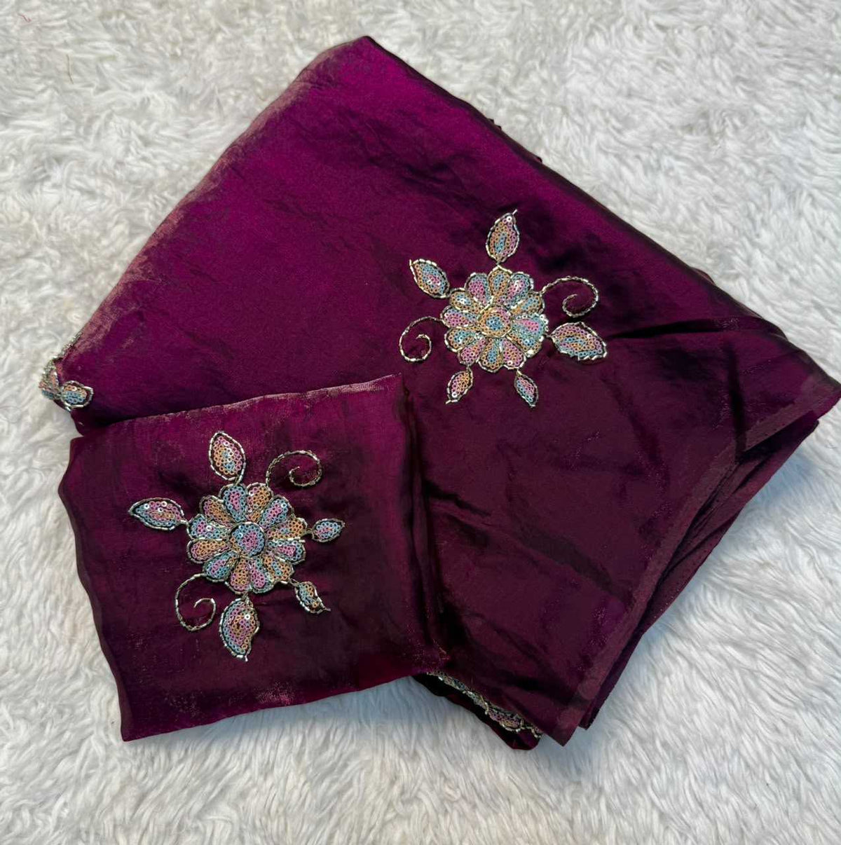 Ishita Space Silk Soft Saree