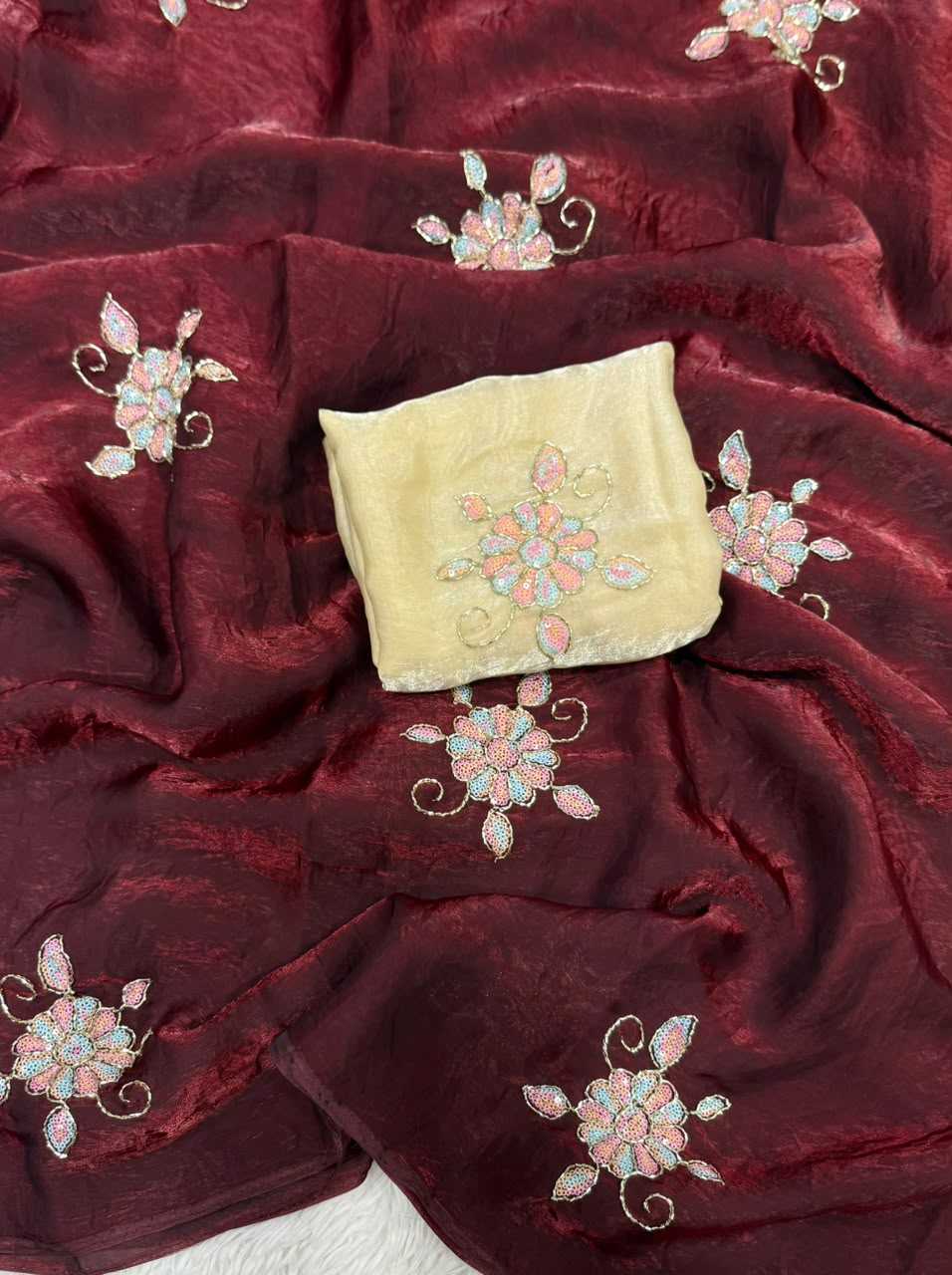 Ishita Space Silk Soft Saree