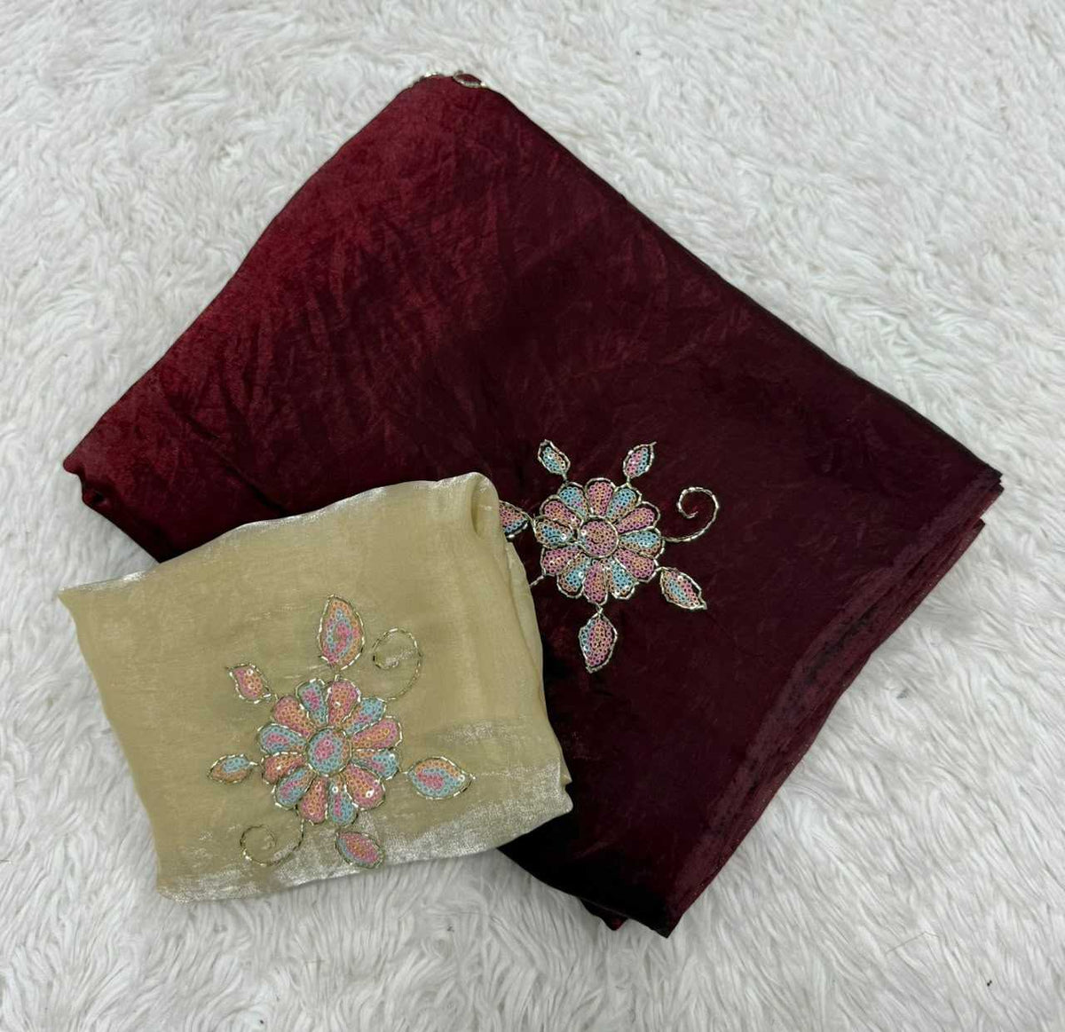 Ishita Space Silk Soft Saree