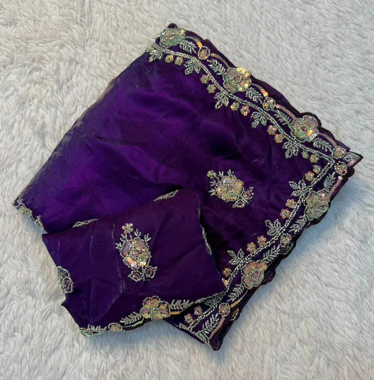 Janhvi Space Silk Party Wear Saree