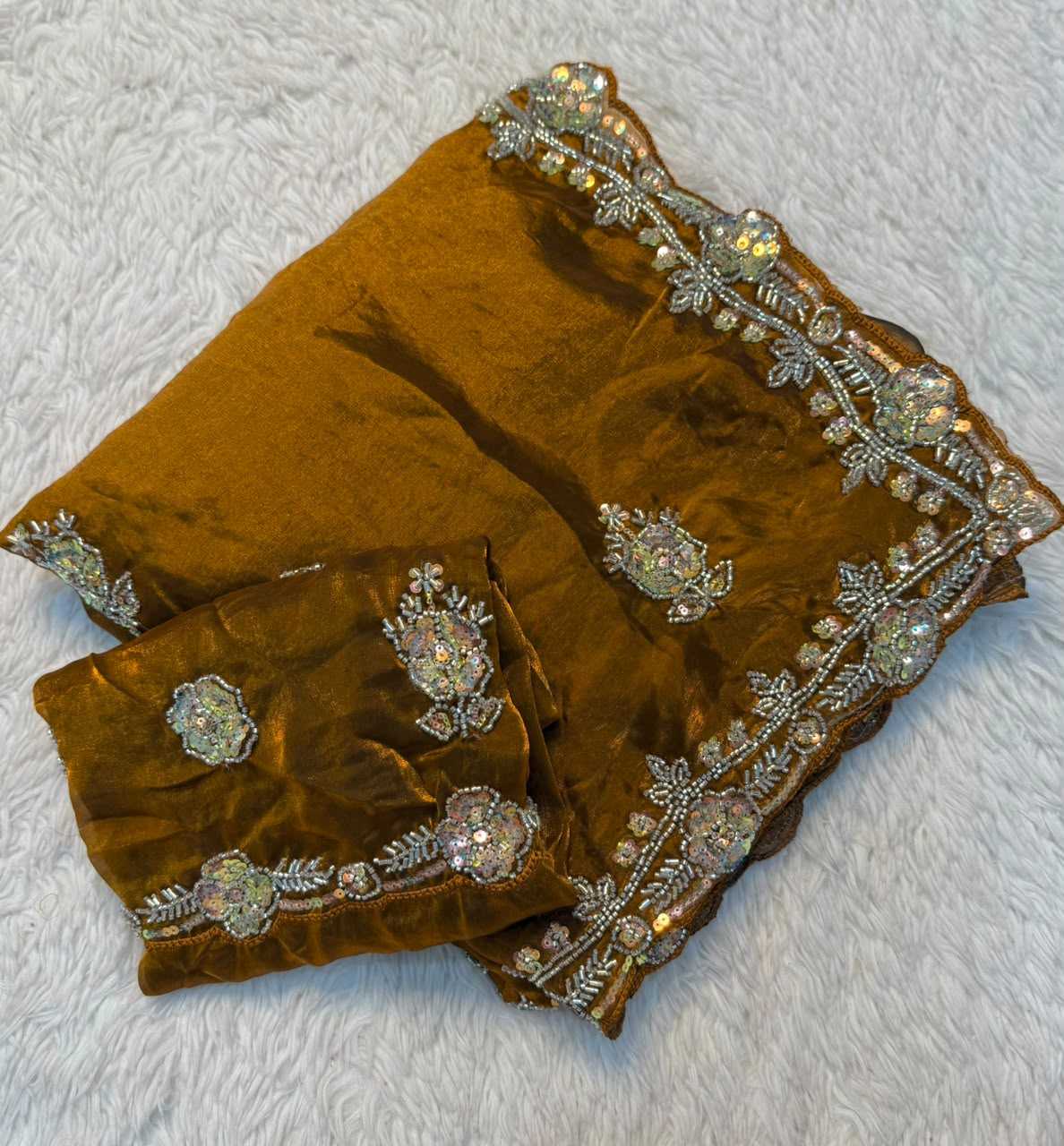 Janhvi Space Silk Party Wear Saree