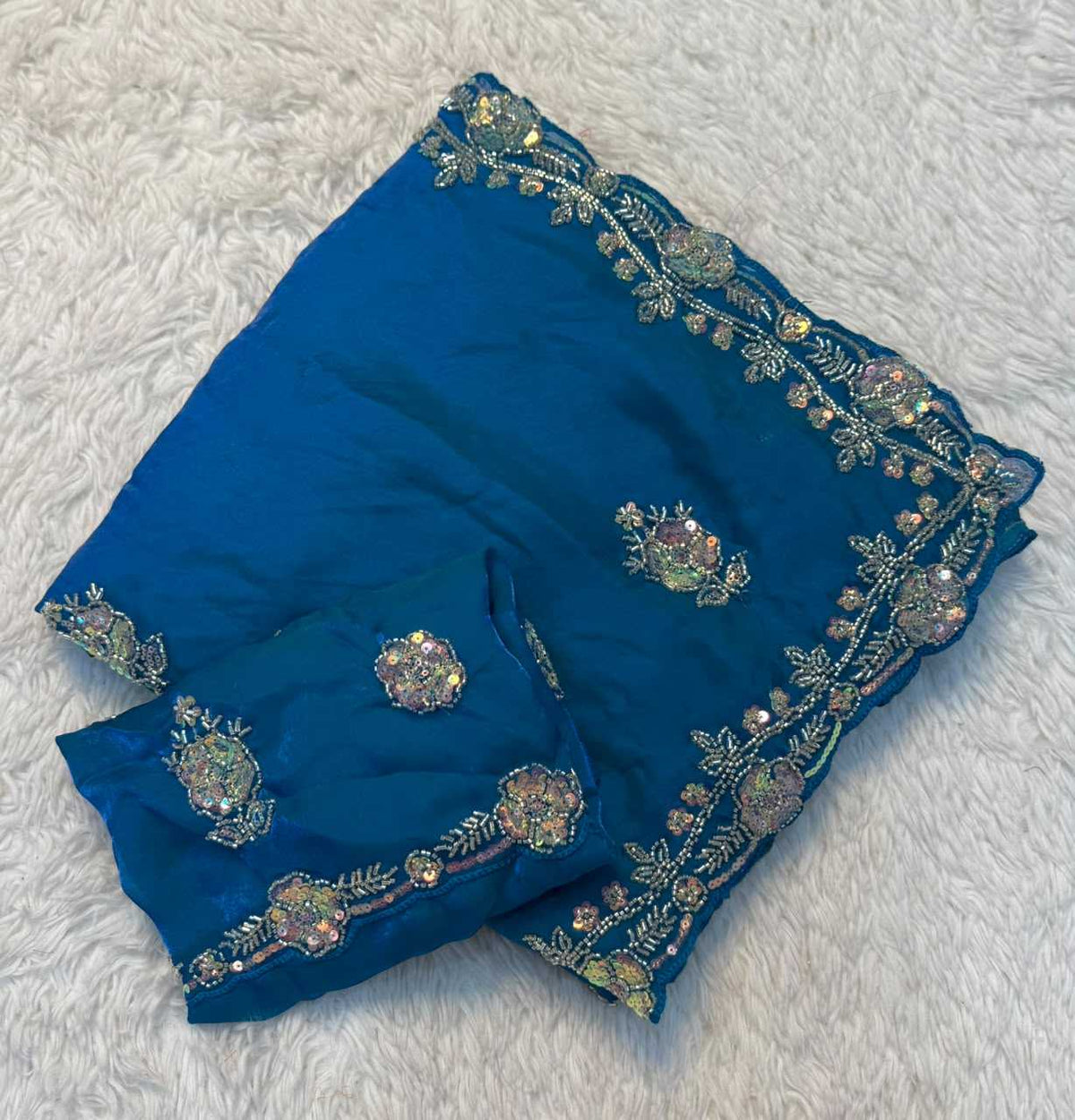 Janhvi Space Silk Party Wear Saree