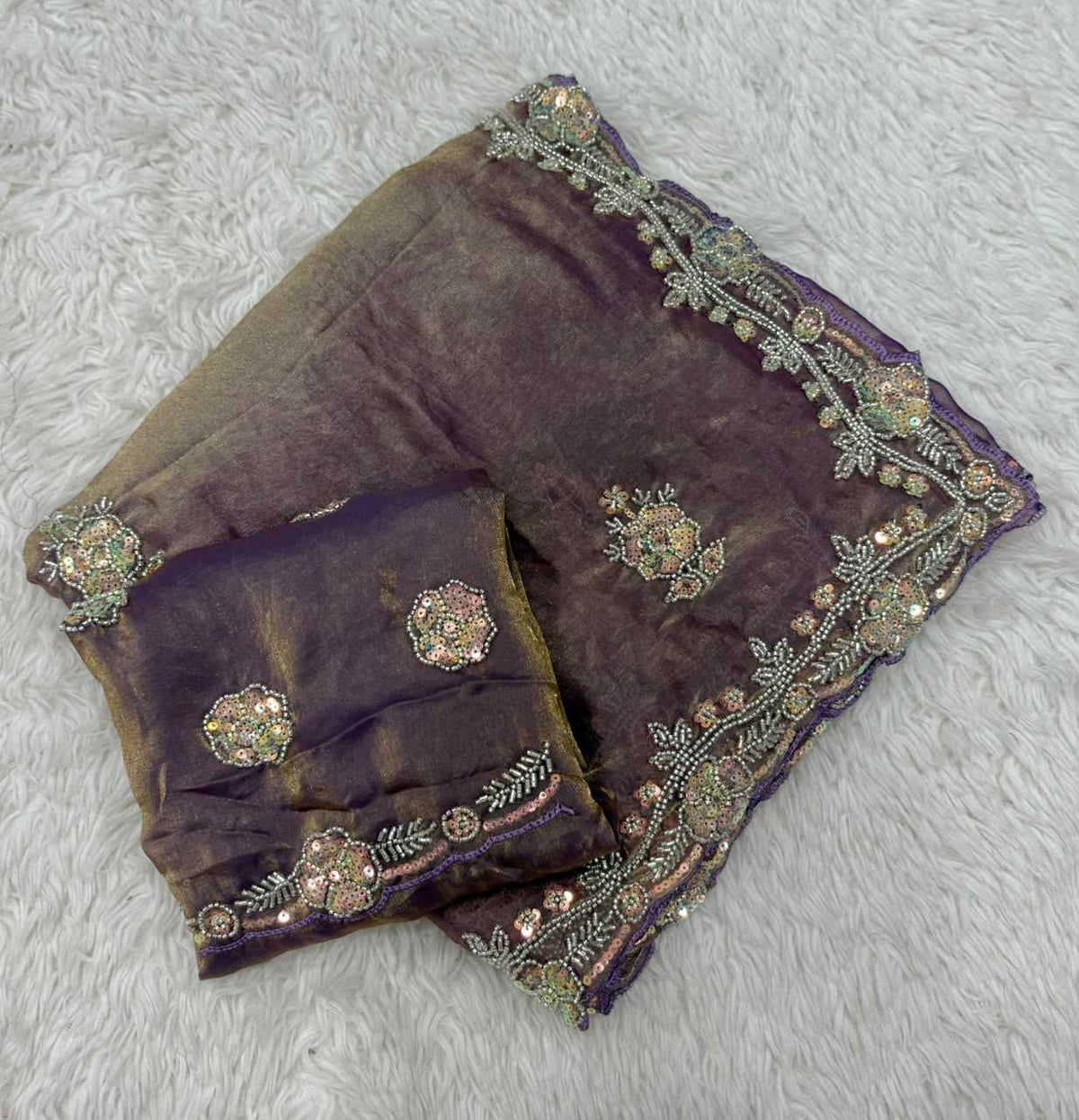 Janhvi Space Silk Party Wear Saree