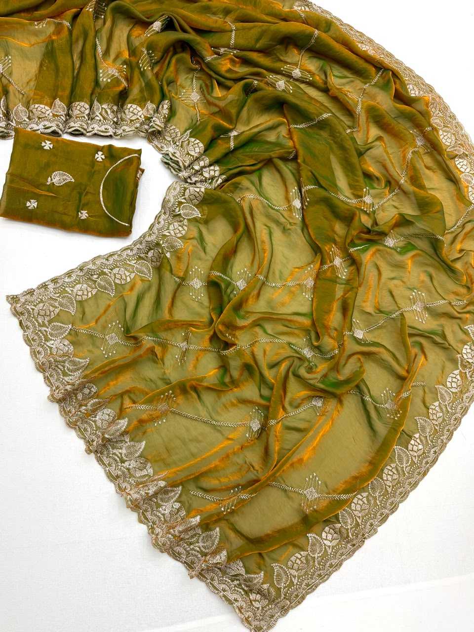 Jayanika Space Silk Zari Border Saree