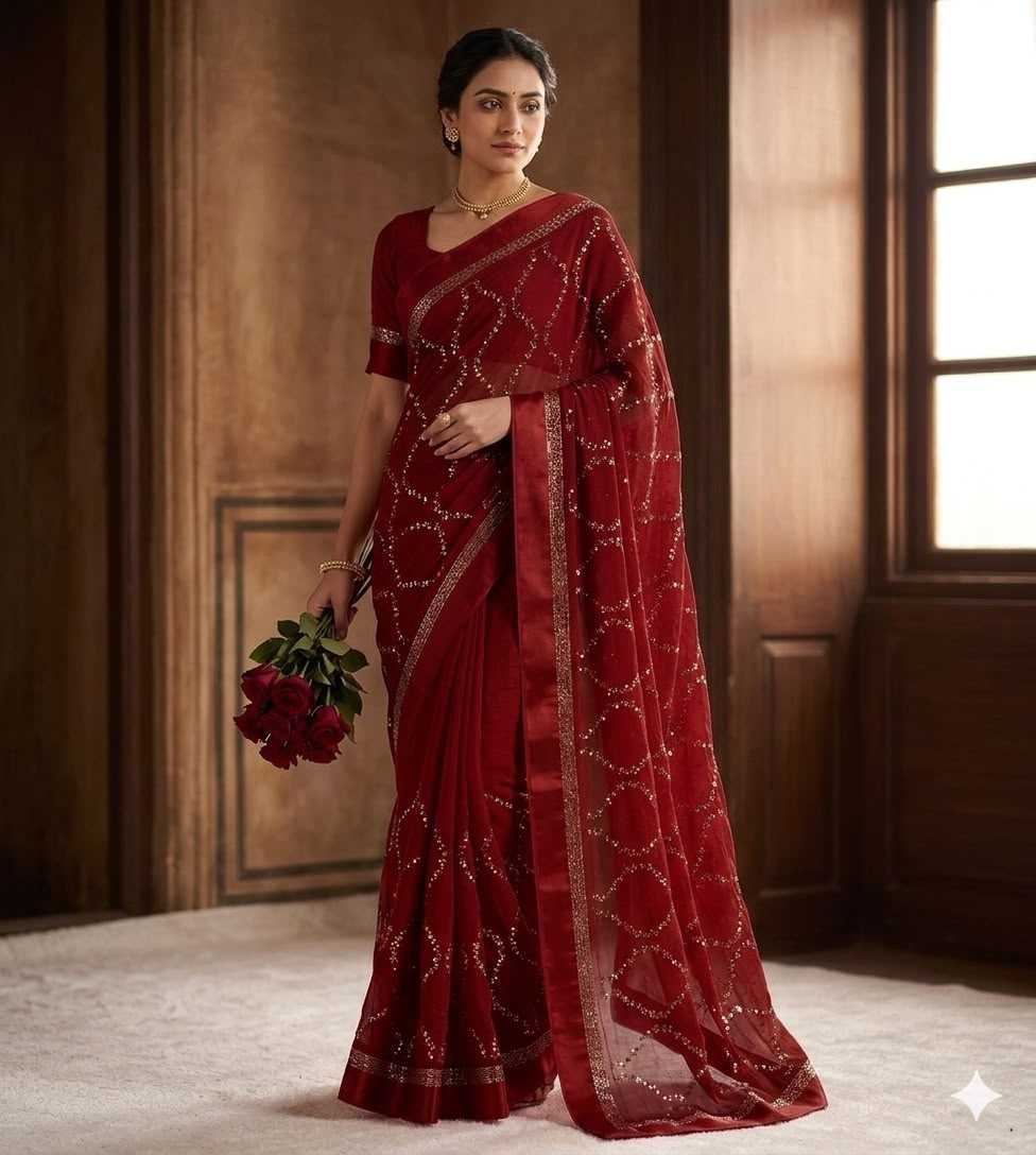 Kaivalya Pure Viscos Georgette Saree