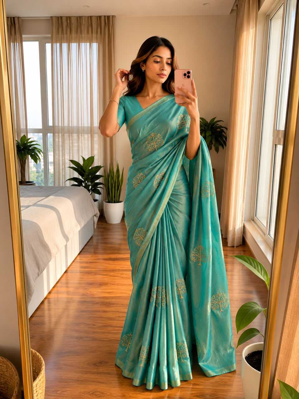 Space Silk Party Wear Saree