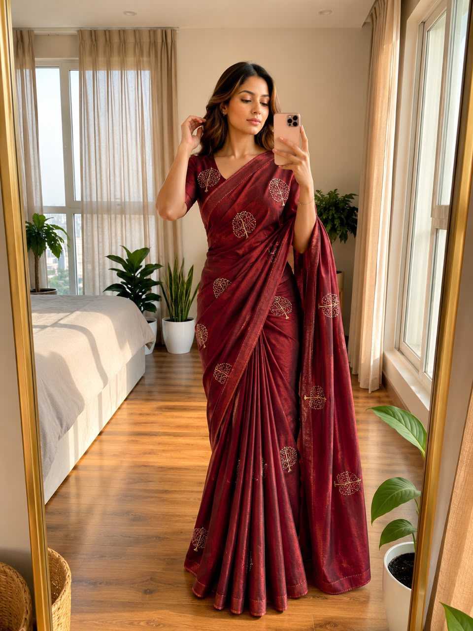 Space Silk Party Wear Saree