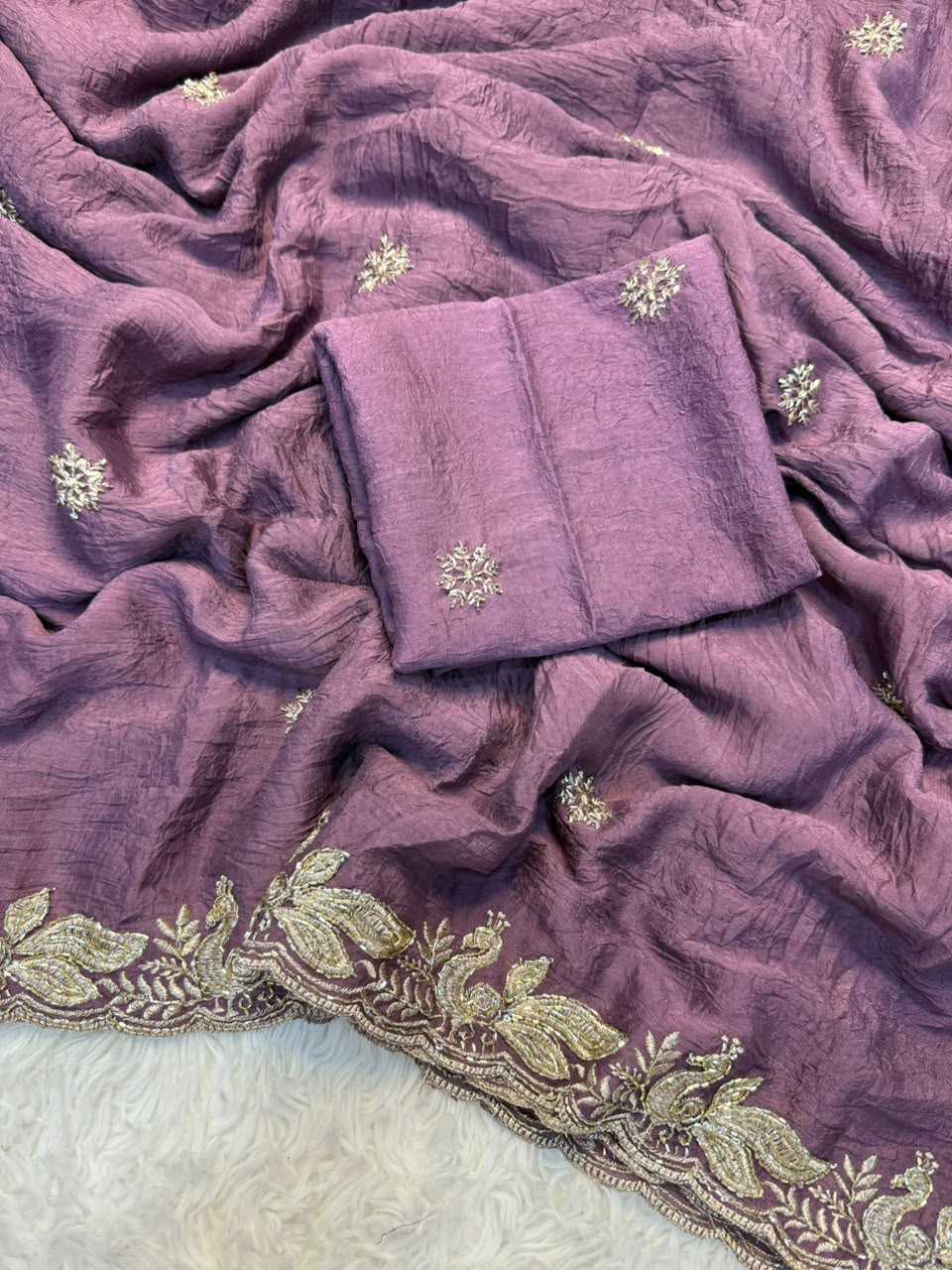 Kalyanika Crush Silk Party Wear Saree