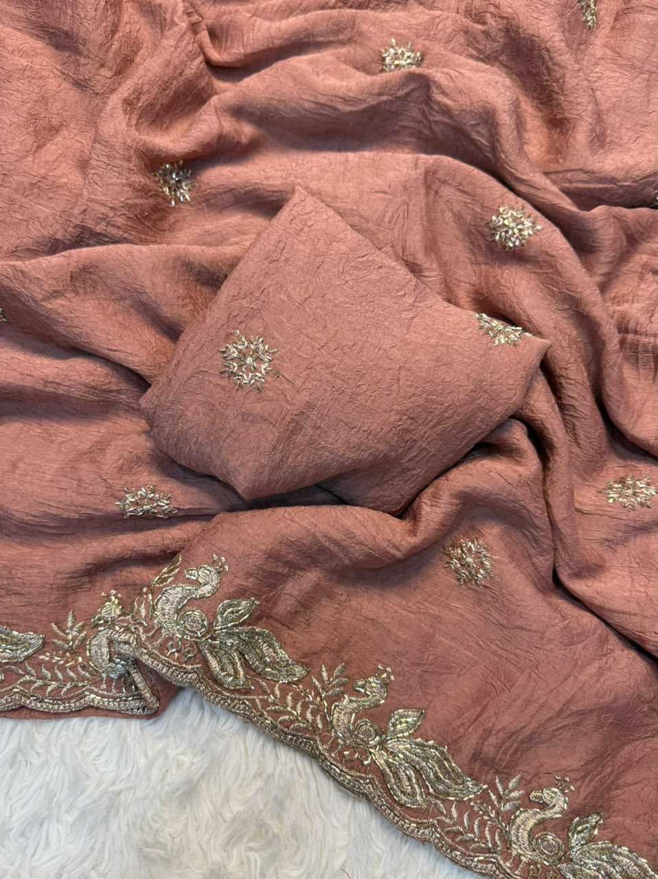 Kalyanika Crush Silk Party Wear Saree