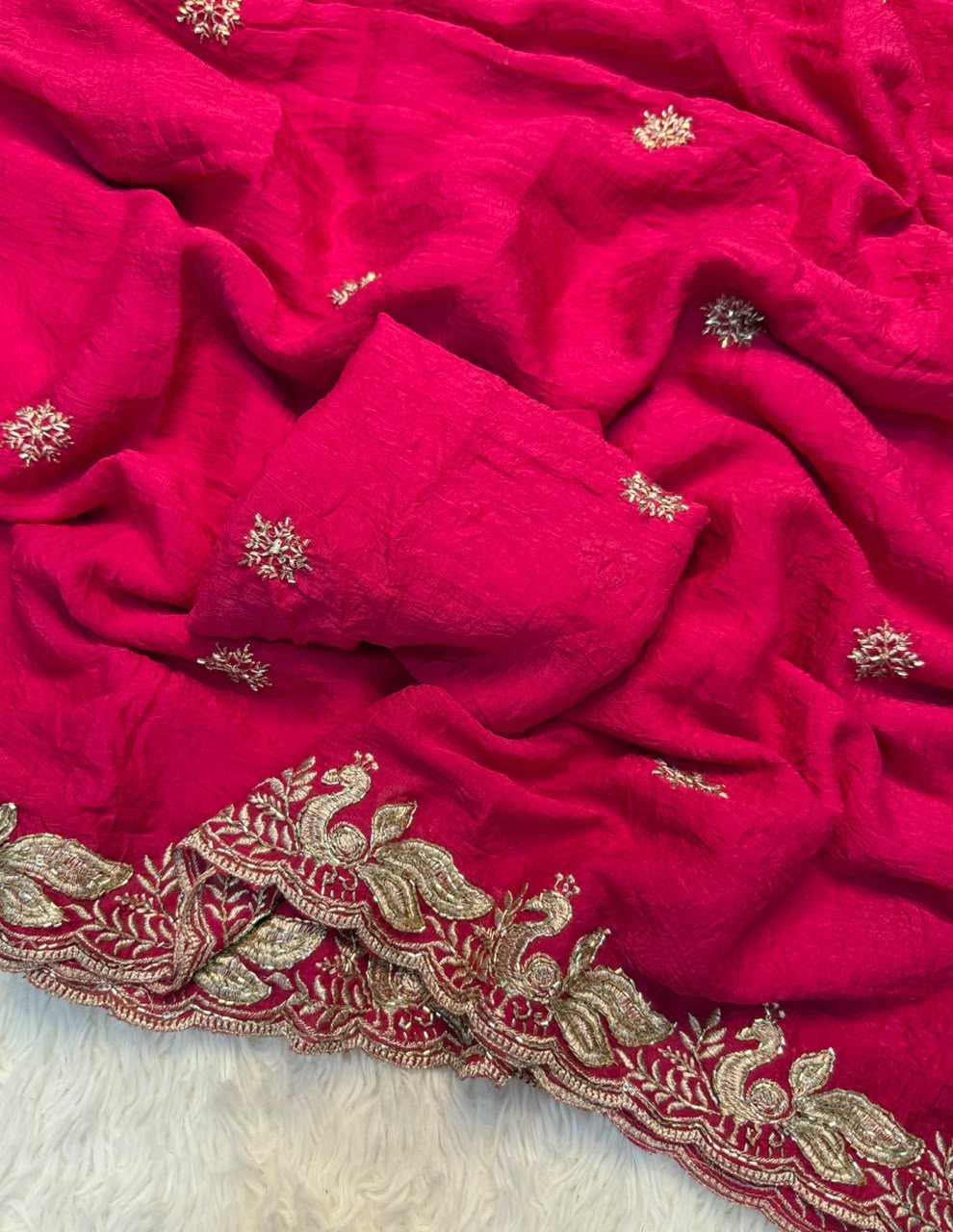 Kalyanika Crush Silk Party Wear Saree