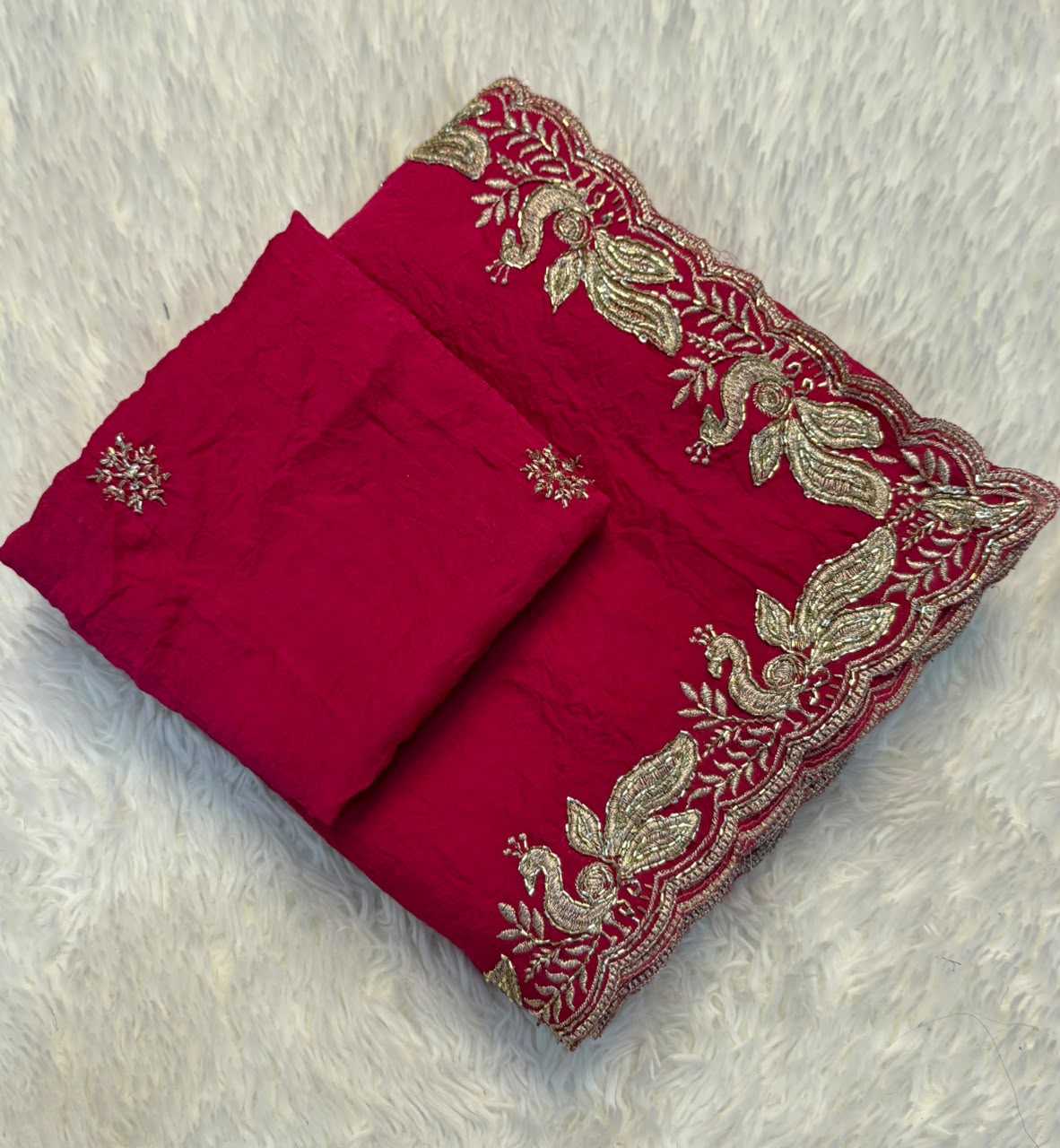 Kalyanika Crush Silk Party Wear Saree