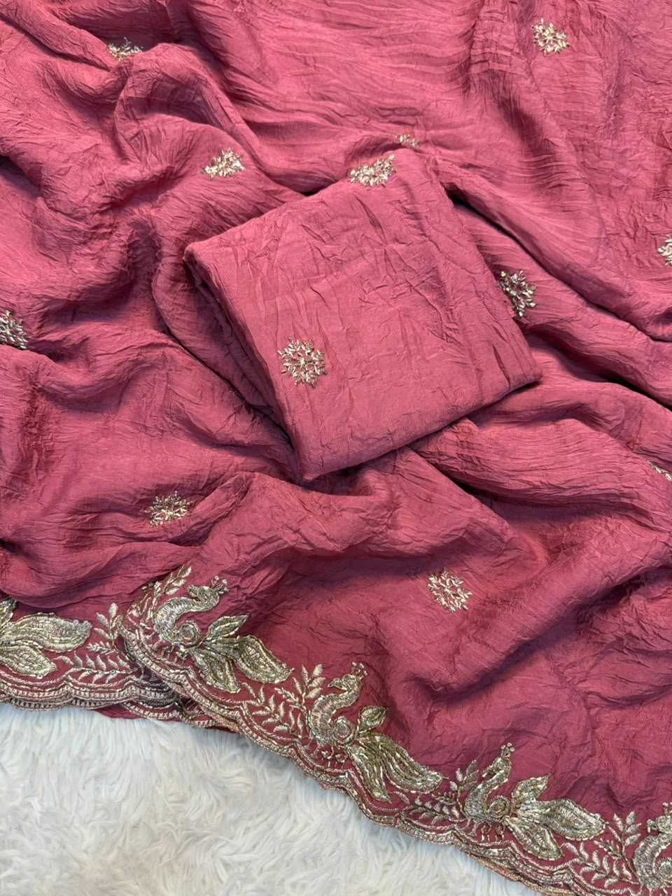 Kalyanika Crush Silk Party Wear Saree