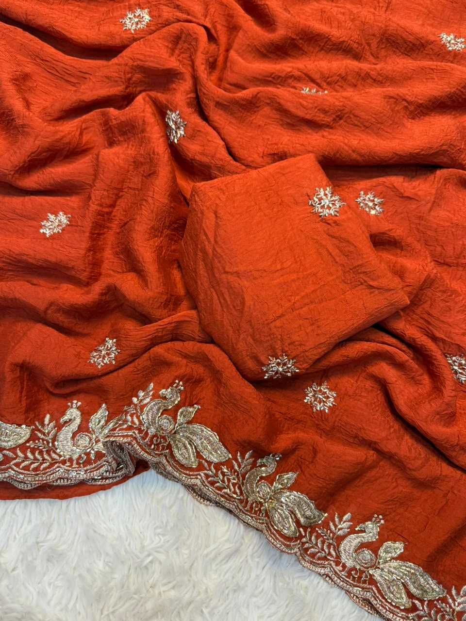 Kalyanika Crush Silk Party Wear Saree