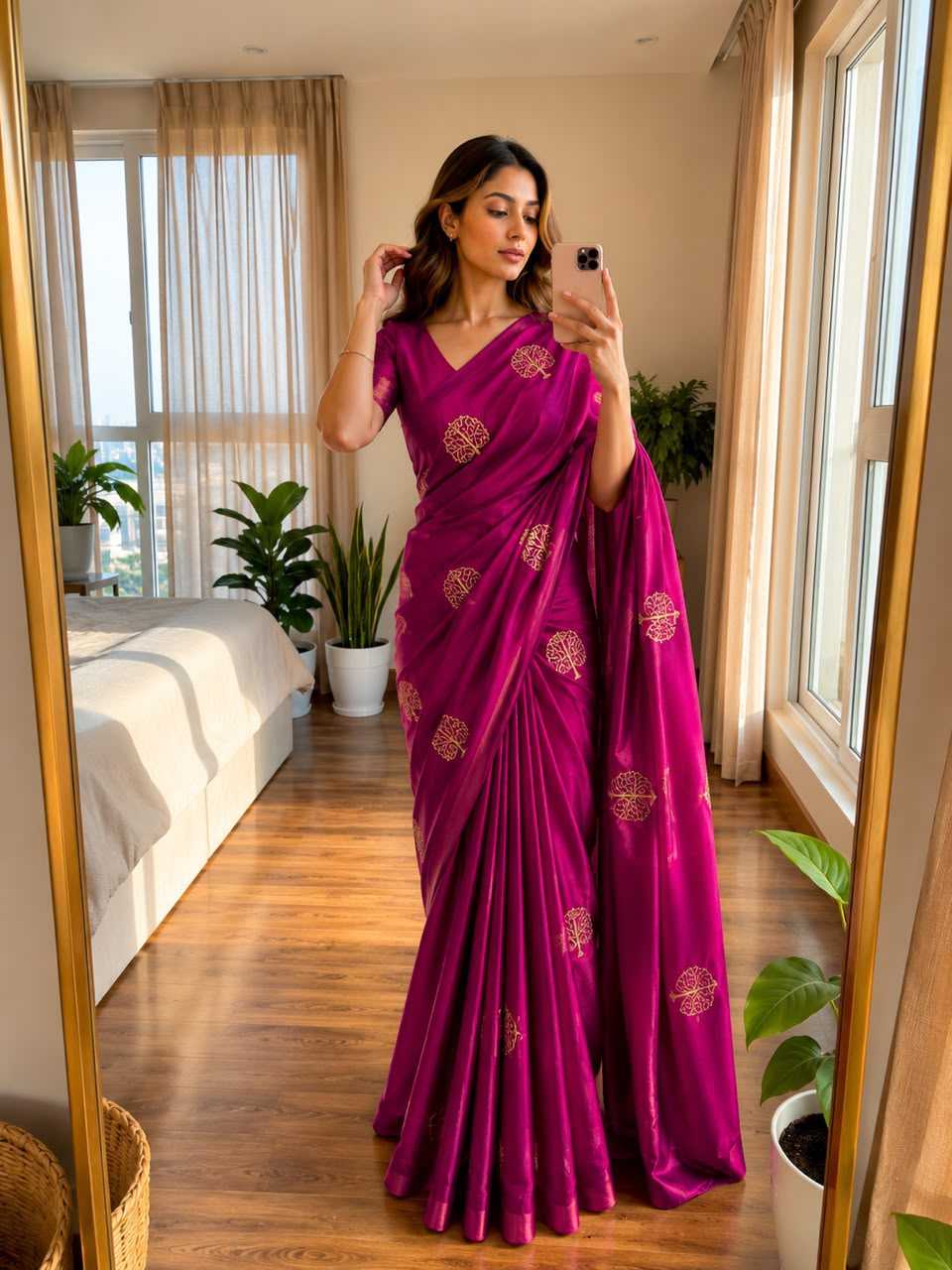 Space Silk Designer Saree