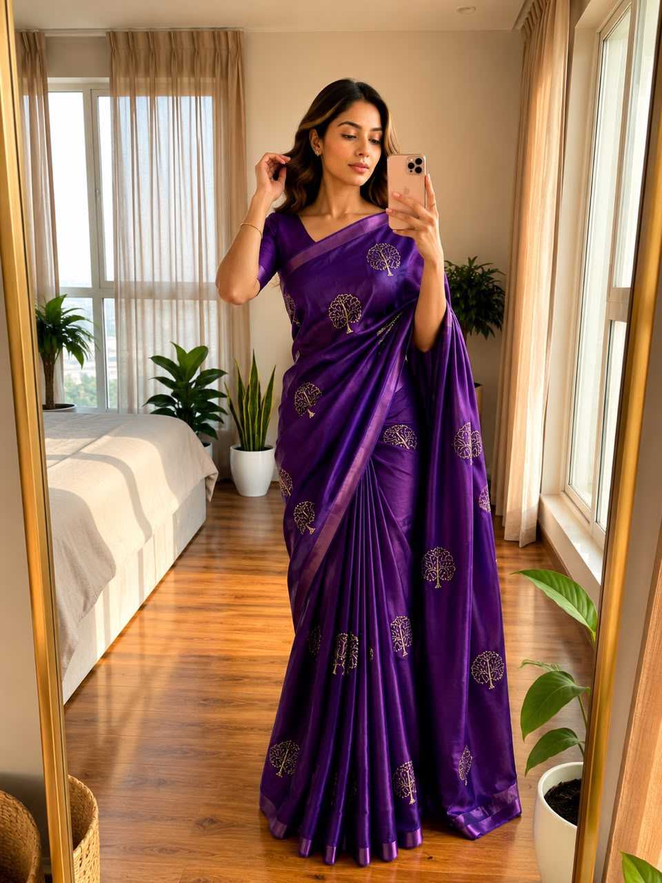 Space Silk Designer Saree