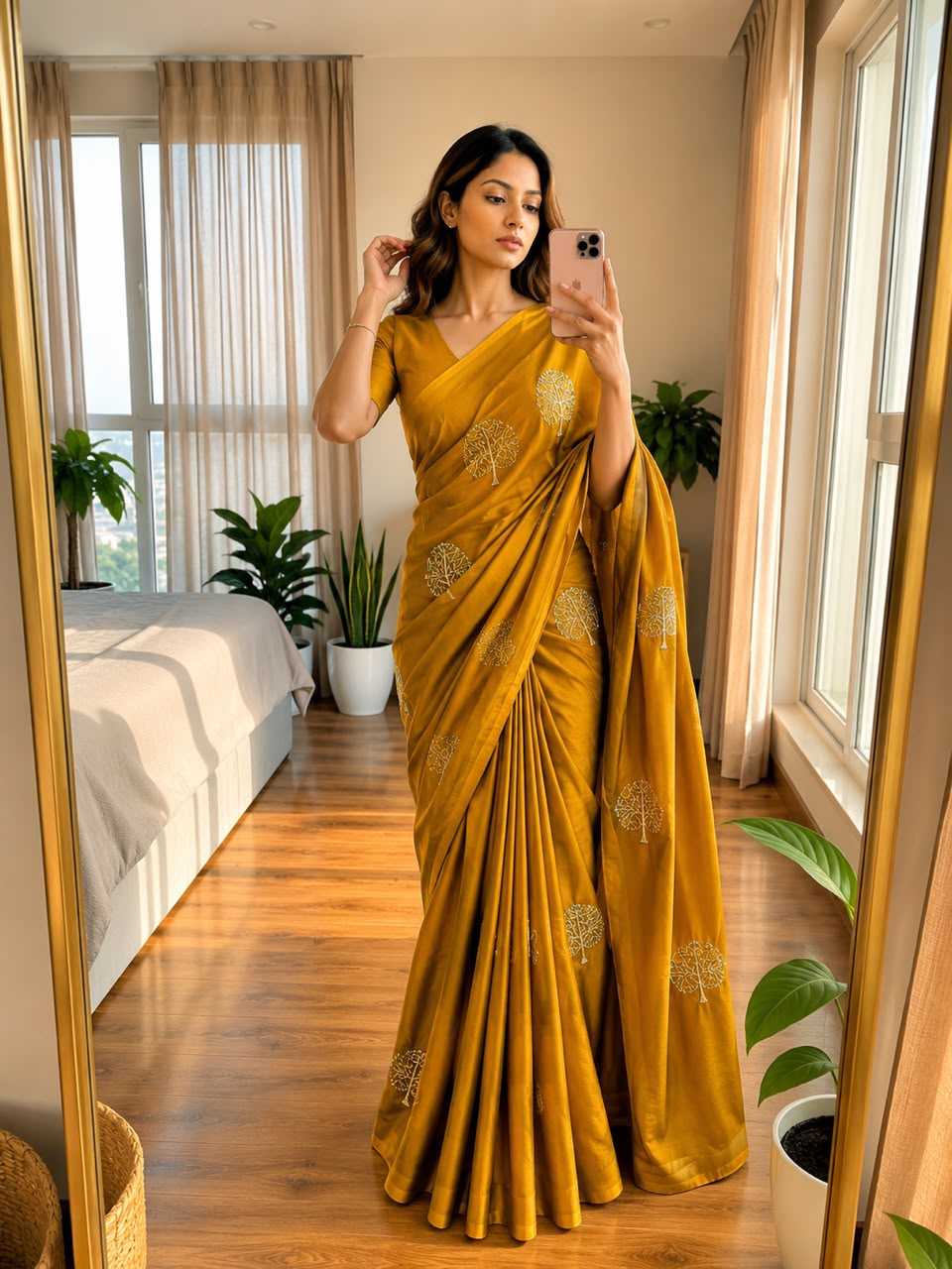 Space Silk Designer Saree