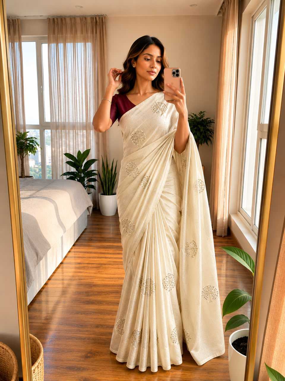 Space Silk Designer Saree