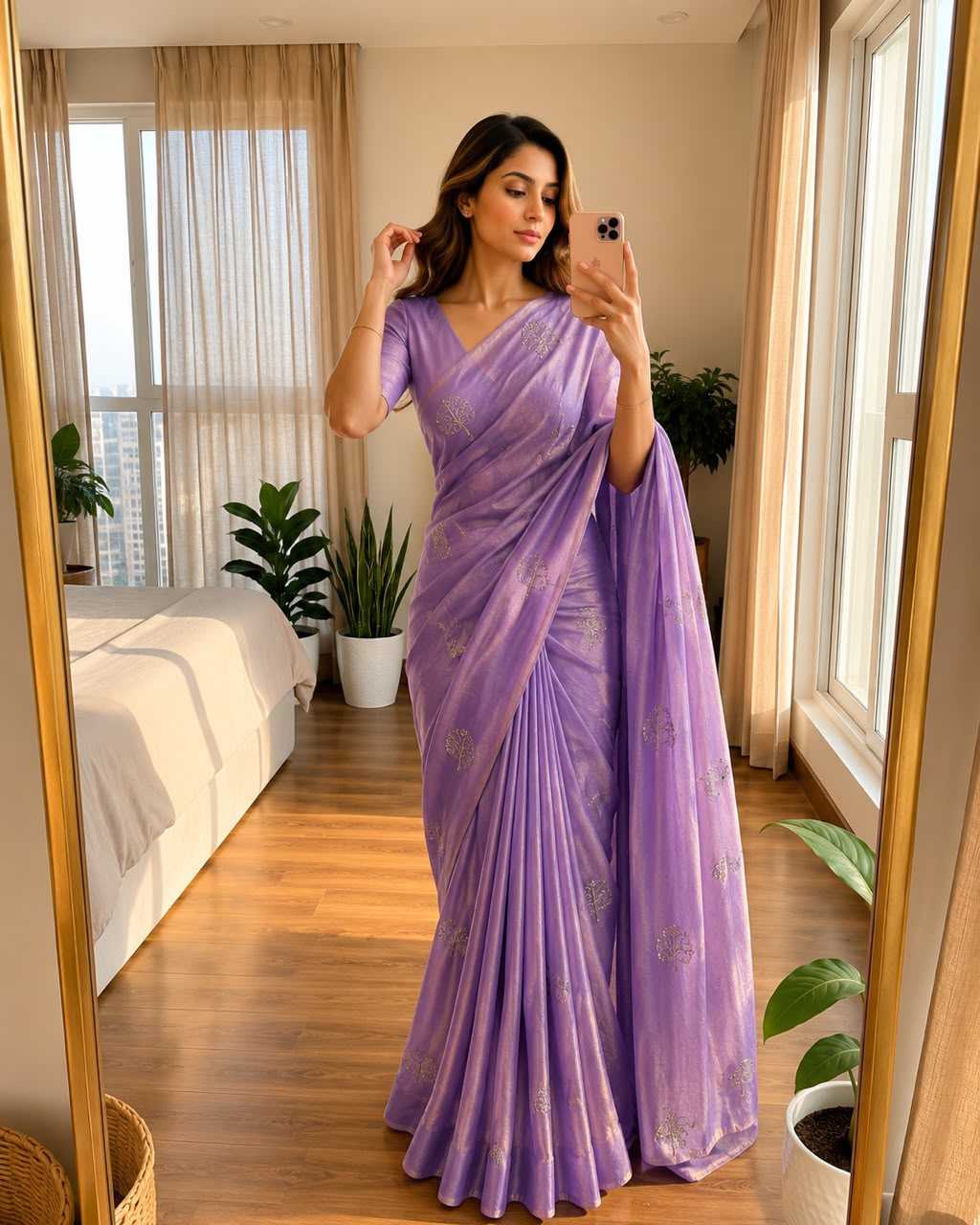 Space Silk Designer Saree