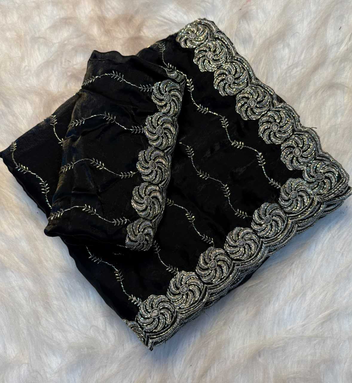 Space Silk Brocade Saree