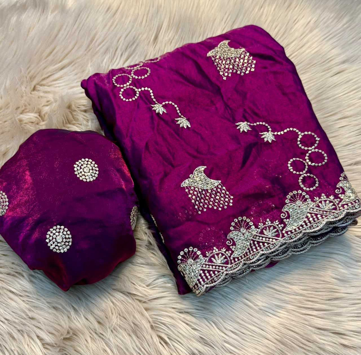 Space Silk Party Wear Saree
