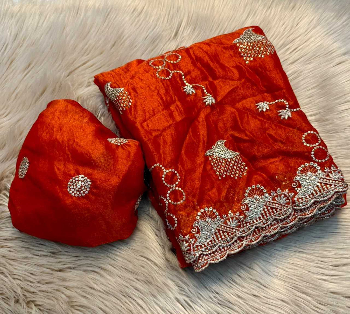 Space Silk Party Wear Saree
