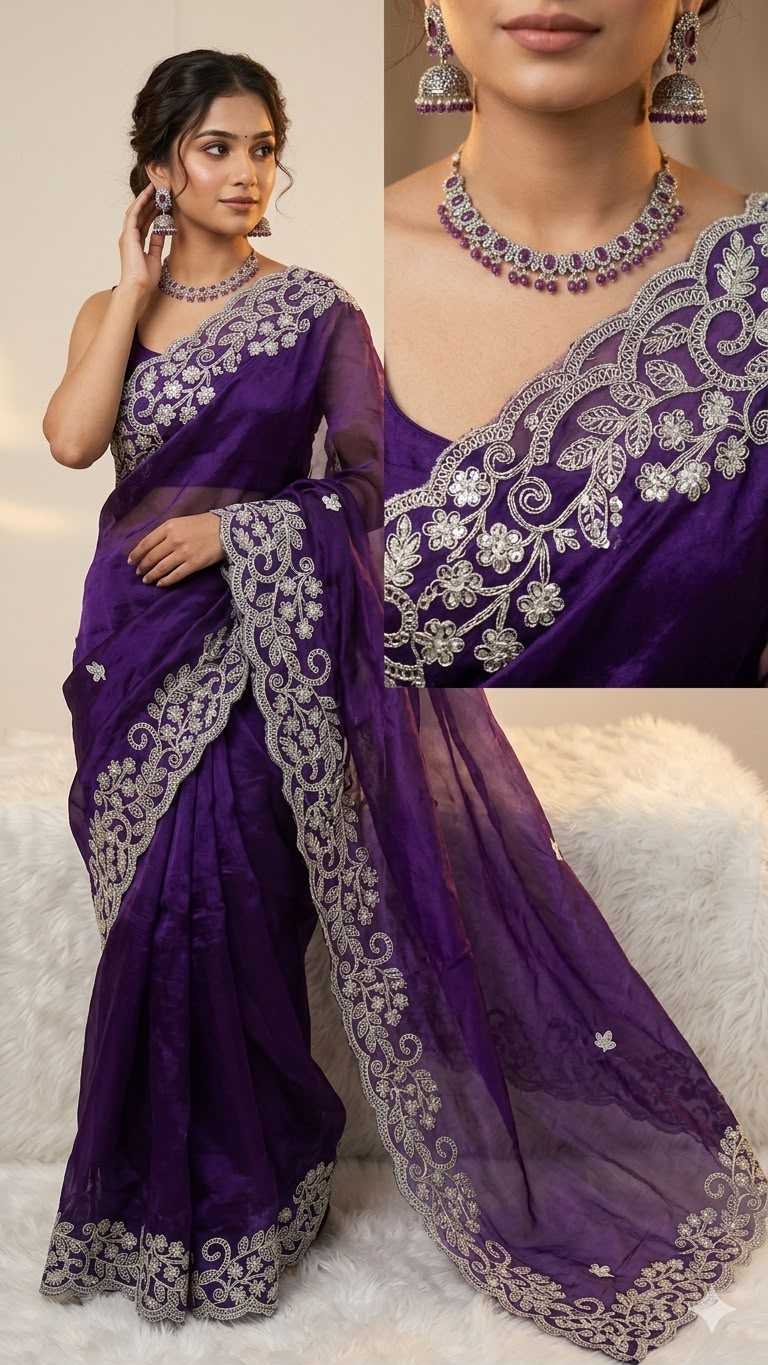 Space Silk Soft Saree