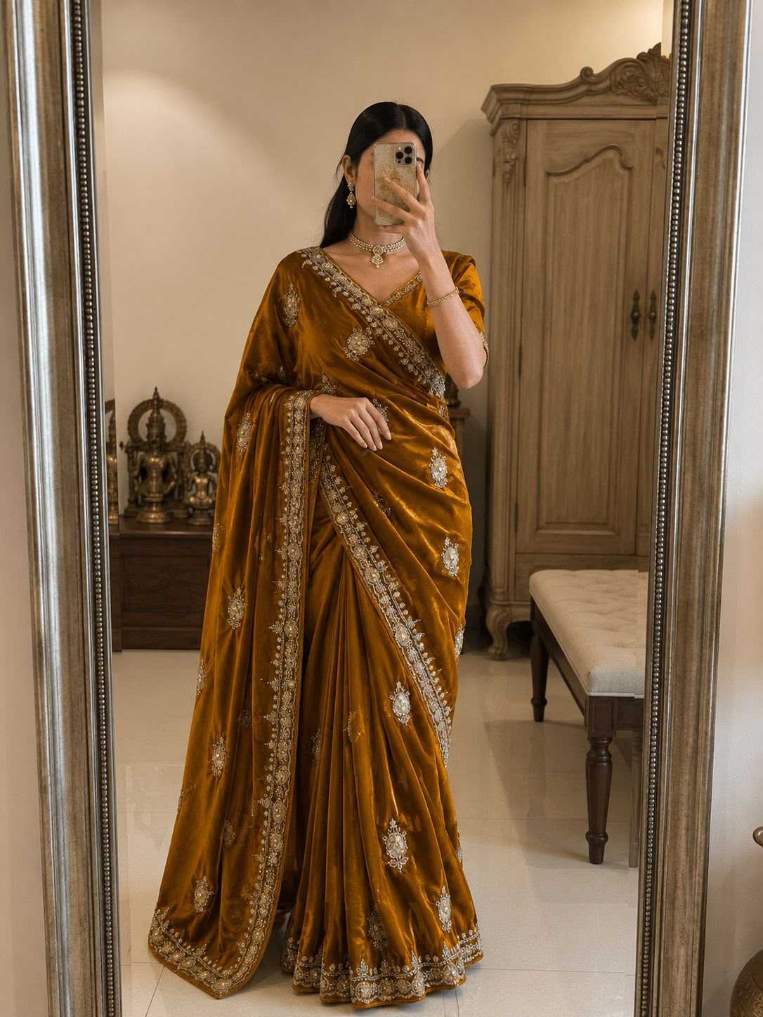 Space Silk Designer Saree