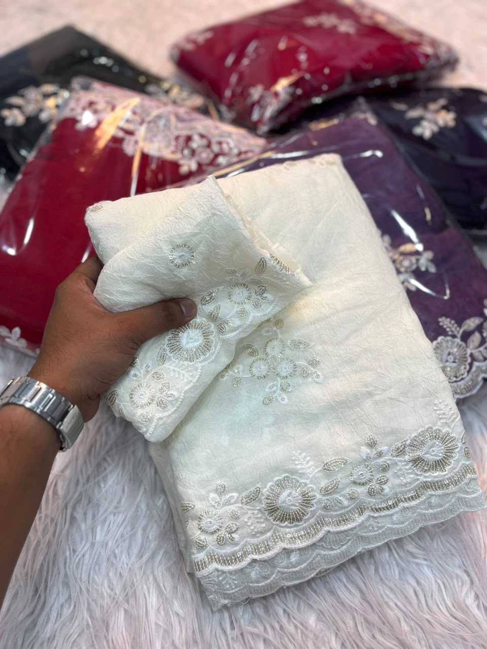 Crush Silk Traditional Saree