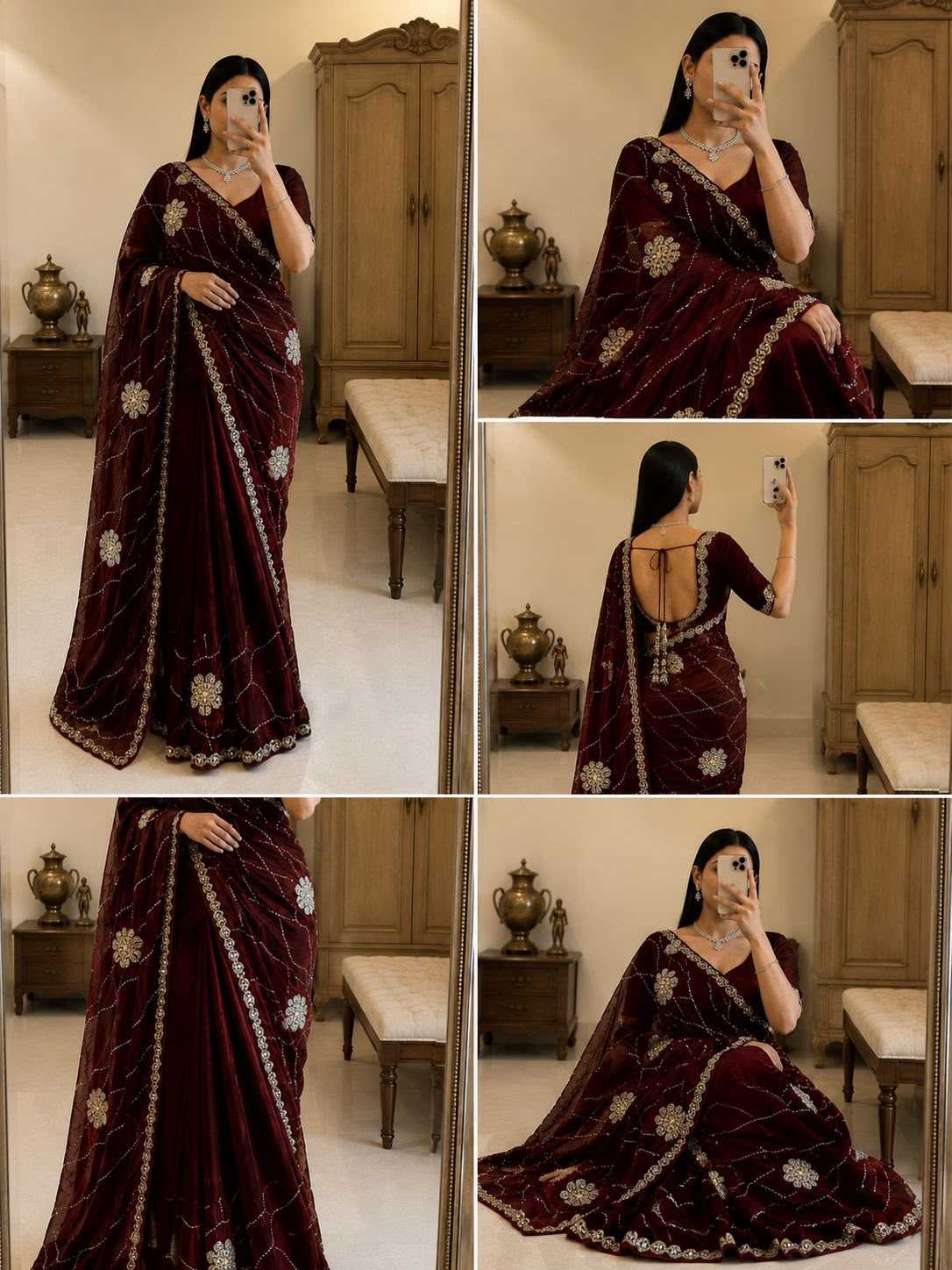 Space Silk Traditional Saree
