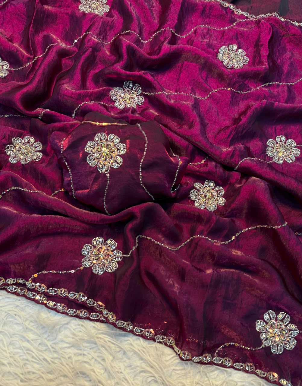 Space Silk Traditional Saree