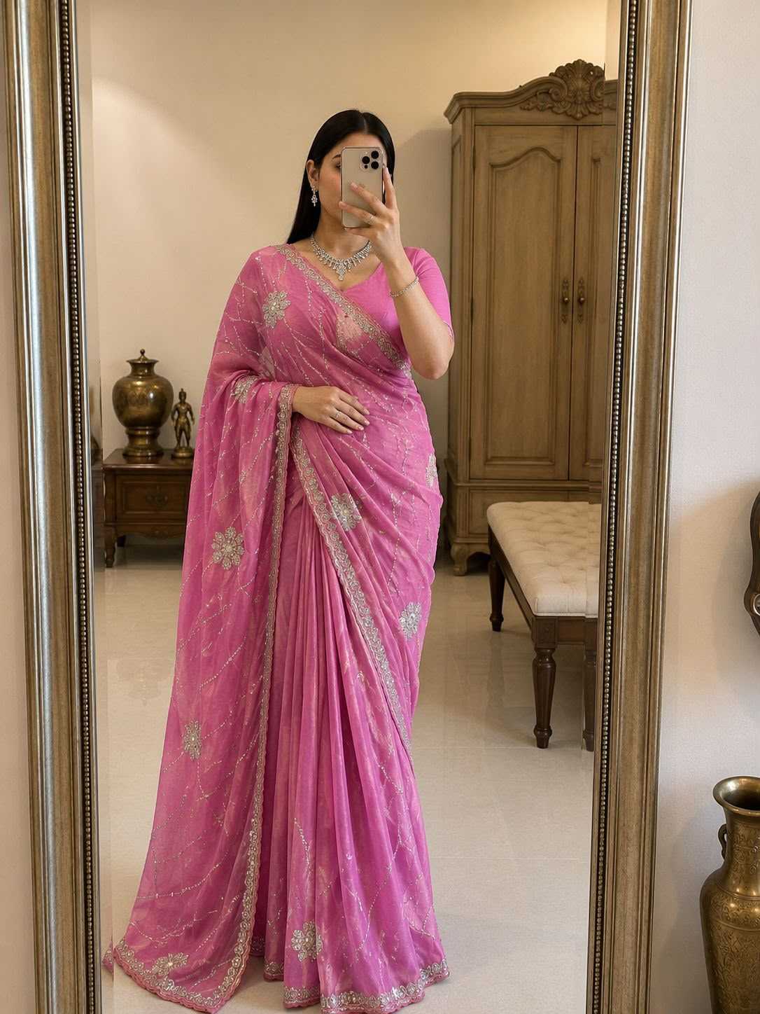 Space Silk Traditional Saree